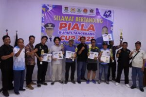 Sekda Maesyal Tutup Bupati Cup PWI Kabupaten Tangerang