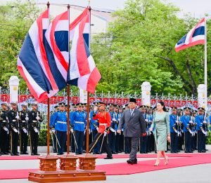 Tiba di Government House Thailand, Presiden Prabowo Disambut dengan Upacara Resmi