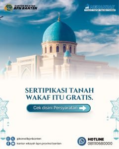 Sertipikatkan Tanah Wakaf Itu Gratis Loh,.. Cek Disini Persyaratannya