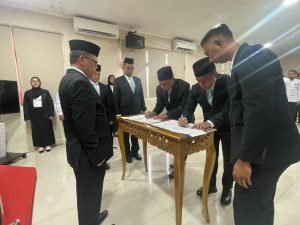 Dukung Sinergi, Pimti Kemenkum Malut Hadiri Pelantikan Pejabat Kanwil Ditjenaspas Malut