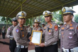 Satlantas Polres Serang Menerima Penghargaan Peringkat Kedua, Pelaksanaan Operasi Patuh Maung 2025