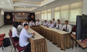 Rutan Surakarta Saksikan Pembukaan Rakor Dukungan Manajemen Kemenimipas Semester I Tahun 2025 Secara Virtual