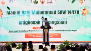 Peringati Maulid, Menag Kenalkan Konsep Ekoteologi di Hadapan Presiden dan Wapres