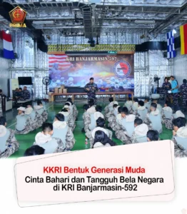 KKRI Bentuk Generasi Muda Cinta Bahari dan Tangguh Bela Negara di KRI Banjarmasin-592