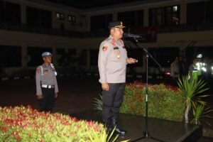 Kapolres Cilegon Polda Banten Pimpin Apel Patroli Gabungan Skala Besar, Tegaskan Sinergi Jaga Kamtibmas
