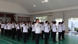 Lapas Perempuan Kelas IIA Tangerang Ikuti Apel Pagi Bersama Kemenko Bidang Hukum, HAM, Imigrasi, dan Pemasyarakatan