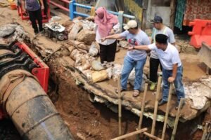 Perumda Tirta Benteng Kota Tangerang Pastikan Perbaikan Pipa Tuntas 100 Persen