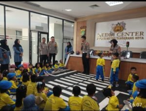 Satlantas Polrestro Tangerang Kota Edukasi Tertib Lalu Lintas Kepada Anak Usia Dini