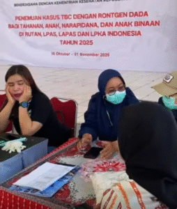 Deteksi Dini Virus TBC, Lapas Bitung Gelar Gelar Skrining TBC Bagi Warga Binaan