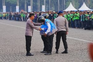Hadiri Apel Ojol Kamtibmas, Kapolri Ajak Bersinergi Jaga Kamtibmas