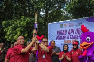 Ambil Api Kirab di Pertamina Gas Bitung, Eka Wibayu: Porkab Amanat Undang-undang