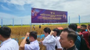 Panen Raya Kedelai STII Presiden RI bersama Menteri Pertahanan berlangsung di Lampung
