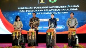 Menteri Hukum Resmikan 1.185 Pos Bantuan Hukum di Maluku Utara