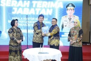 Serah Terima Jabatan, Harison Mocodompis Resmi Menjadi Kepala Kanwil BPN Provinsi Banten