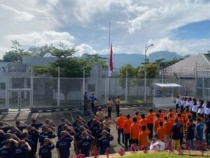 Perkuat Disiplin dan Nasionalisme Warga Binaan, Lapas Banjar Gelar Upacara Hari Kesadaran Nasional
