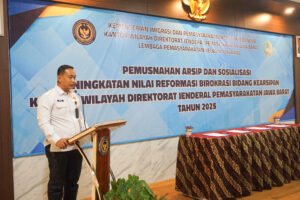 Lapas Cikarang Pimpin Pemusnahan Arsip Serentak UPT PAS Se-Jawa Barat