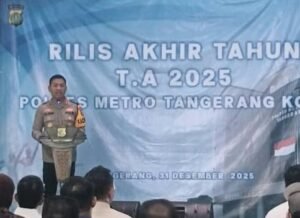 Rilis Akhir Tahun 2025, Polres Metro Tangerang Kota Buka Data Kejahatan dan Evaluasi Kinerja Penegakan Hukum