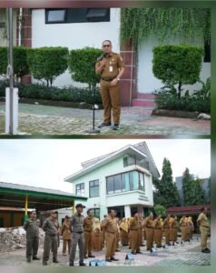 Sekcam Batuceper Pimpin Apel Pagi, Tekankan Disiplin dan Peningkatan Pelayanan Publik
