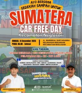 SUMATERA Car Free Day Hadir di Neglasari, Warga Diajak Sedekah Sampah