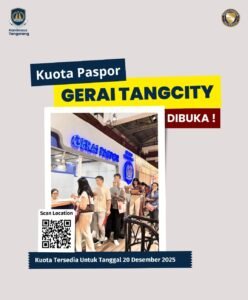Layanan Paspor GESIT Imigrasi Tangerang Dibuka, Kuota Tersedia 20 Desember di Mall Tangcity