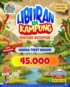Liburan Akhir Tahun di Newtown Waterpark Tangerang, Tiket Masuk Rp45 Ribu