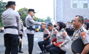 278 Personel Polda Banten Laksanakan Upacara Korps Raport Kenaikan Pangkat