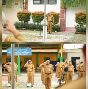 Sekcam Batuceper Pimpin Apel Pagi, Tekankan Disiplin dan Pelayanan Prima