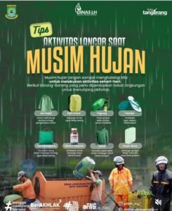 DLH Kota Tangerang Bagikan Tips Aktivitas Tetap Lancar di Musim Hujan