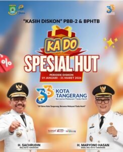 Warga Tangerang Dapat “KADO” Pajak di HUT ke-33: Diskon PBB 25 Persen, BPHTB Potong 50 Persen!