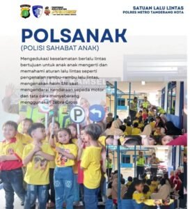 Polsanak Warnai Ops Keselamatan Jaya 2026, Satlantas Tangerang Kota Tanamkan Budaya Tertib Sejak Dini