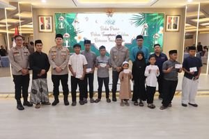 Buka Puasa Bersama Wartawan dan Santunan Anak Yatim di Polres Tangerang Selatan