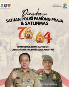 Satpol PP dan Linmas Peringati HUT ke-76 dan ke-64, Teguhkan Komitmen Trantibum Berkelanjutan