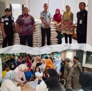 Kecamatan Jatiuwung Giat Trantib, Monitoring Penyaluran Bantuan Cadangan Pangan Provinsi Banten
