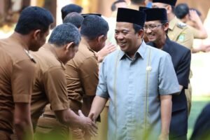 Pimpinan DPRD Kota Tangerang Hadiri Apel Pagi dan Halal Bihalal Forkopimda di Puspem Kota Tangerang