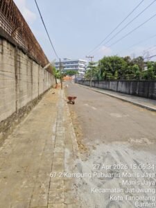 Perumda Tirta Benteng Gerak Cepat Rapikan Bekas Galian Pipa di Kampung Pabuaran