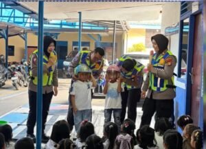 Tanamkan Cinta dan Disiplin Sejak Dini, Satlantas Polres Metro Tangerang Kota Ajak Anak TK Al-Amin Bersahabat dengan Polisi